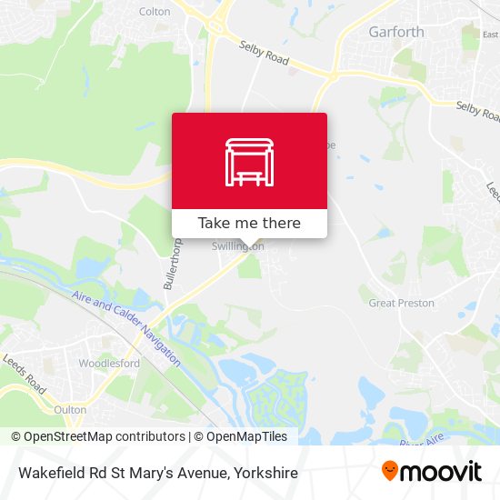 Wakefield Rd St Mary's Avenue map