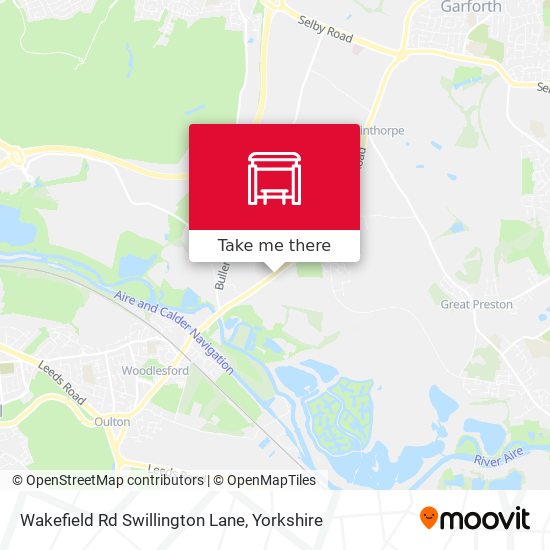 Wakefield Rd Swillington Lane map