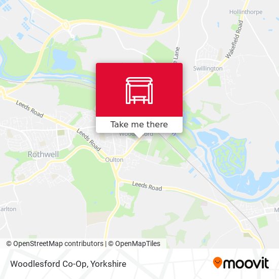 Woodlesford Co-Op map
