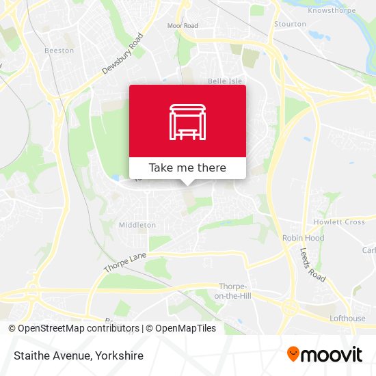 Staithe Avenue map