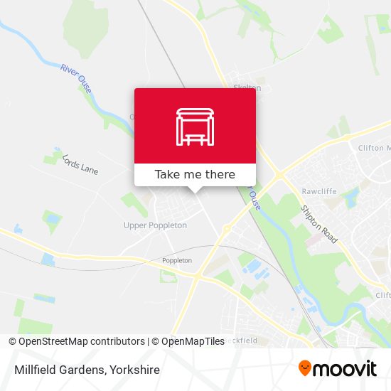 Millfield Gardens map