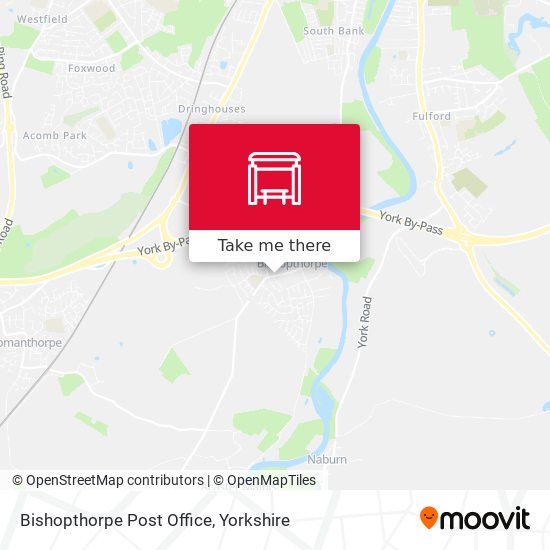 Bishopthorpe Post Office map