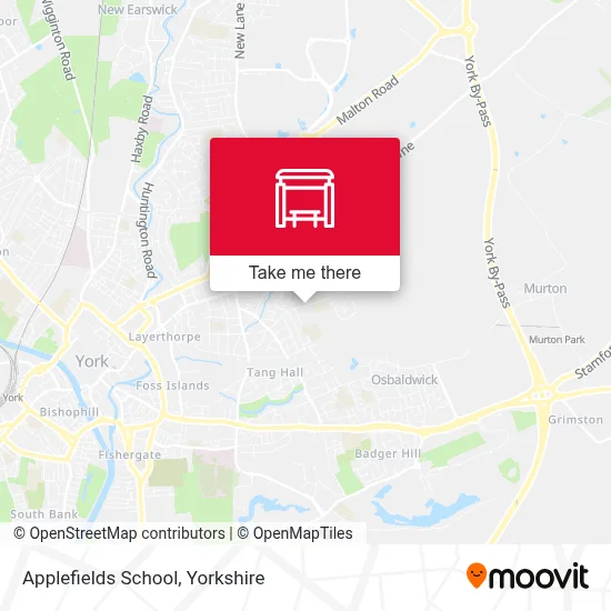 Applefields School map