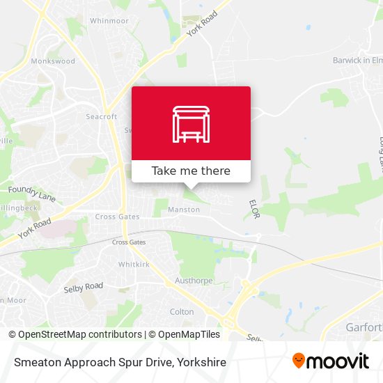 Smeaton Approach Spur Drive map