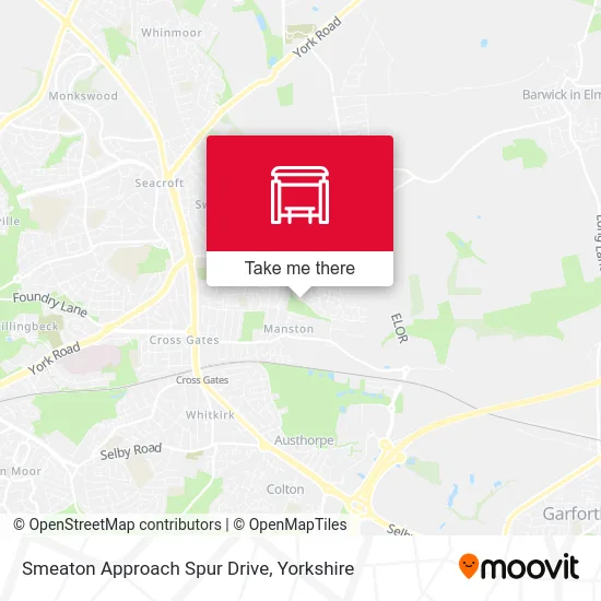 Smeaton Approach Spur Drive map