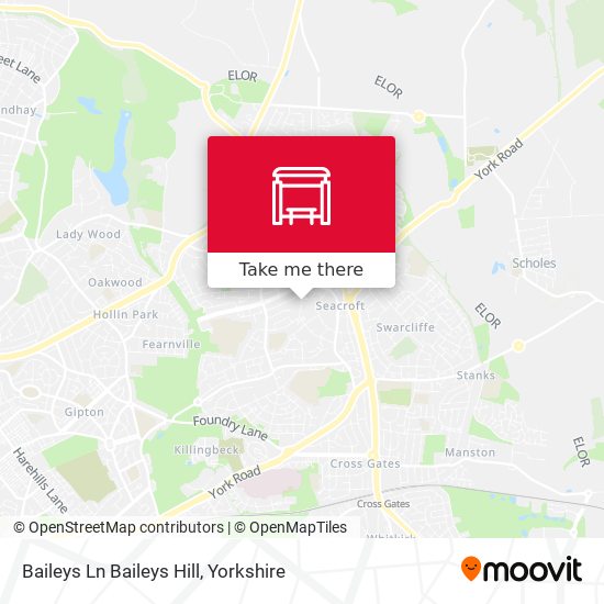 Baileys Ln Baileys Hill map