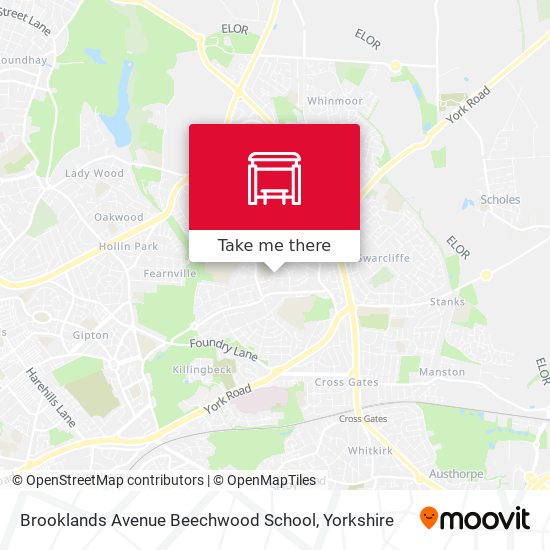 Brooklands Avenue Beechwood School map