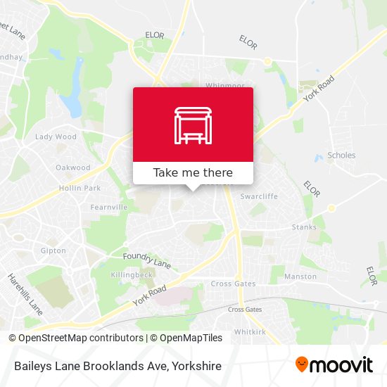 Baileys Lane Brooklands Ave map