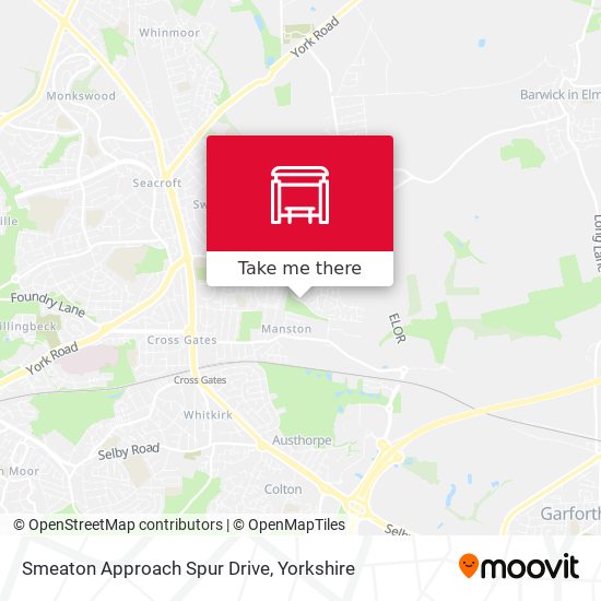 Smeaton Approach Spur Drive map
