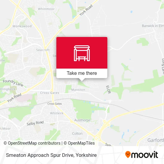 Smeaton Approach Spur Drive map