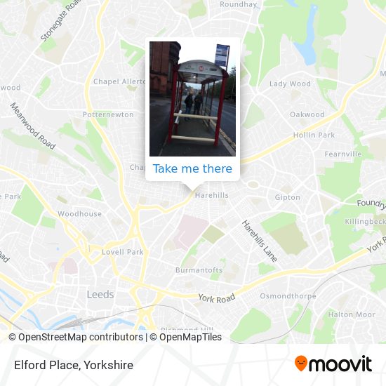 Elford Place map
