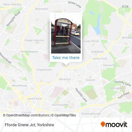 Fforde Grene Jct map