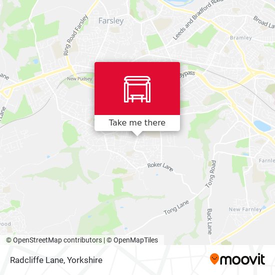 Radcliffe Lane map
