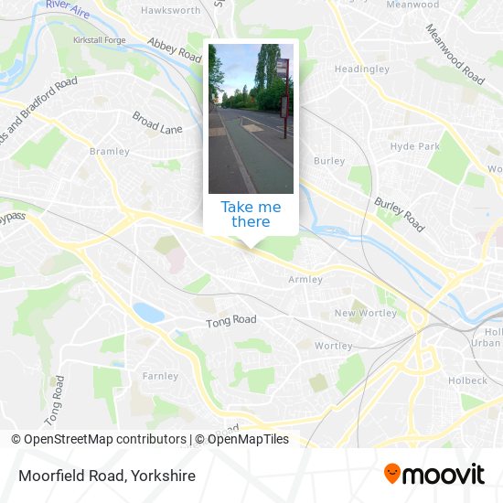 Moorfield Road map