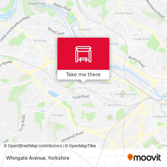 Whingate Avenue map
