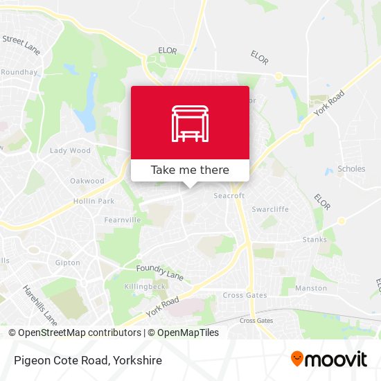 Pigeon Cote Road map