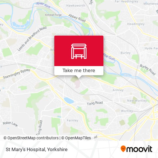 St Mary's Hospital map