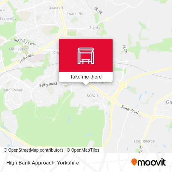 High Bank Approach map