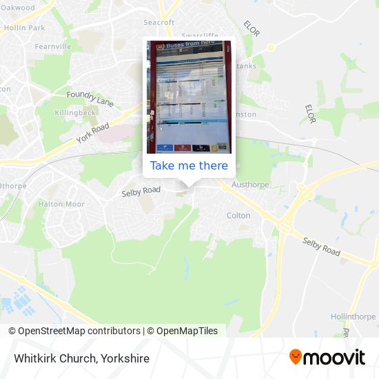 Whitkirk Church map