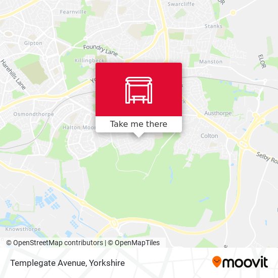 Templegate Avenue map