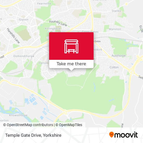 Temple Gate Drive map