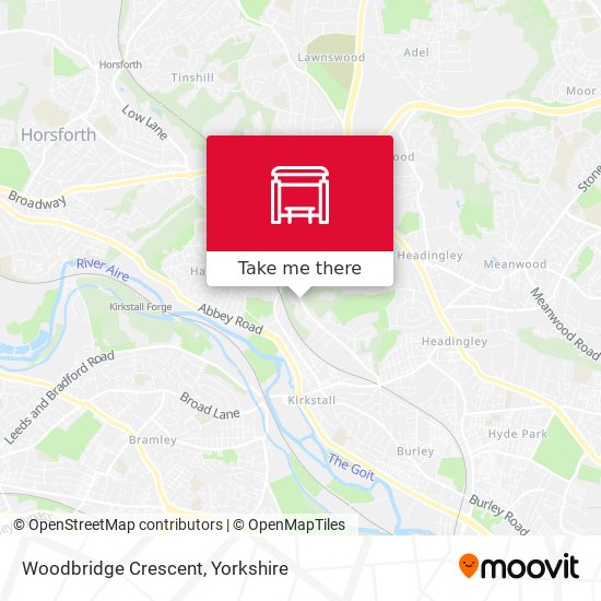 Woodbridge Crescent map