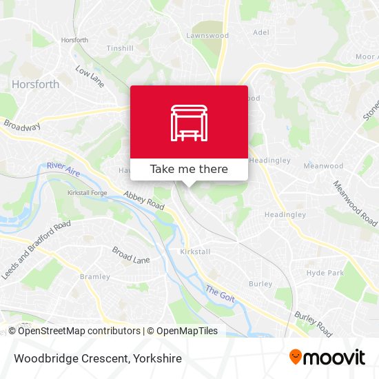 Woodbridge Crescent map