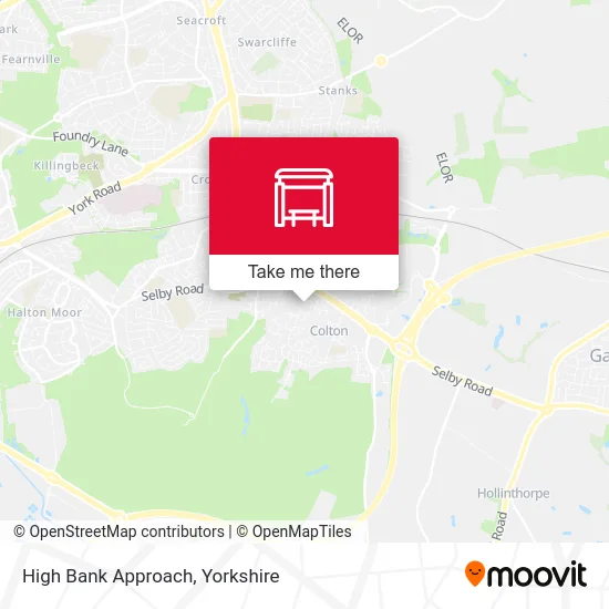 High Bank Approach map