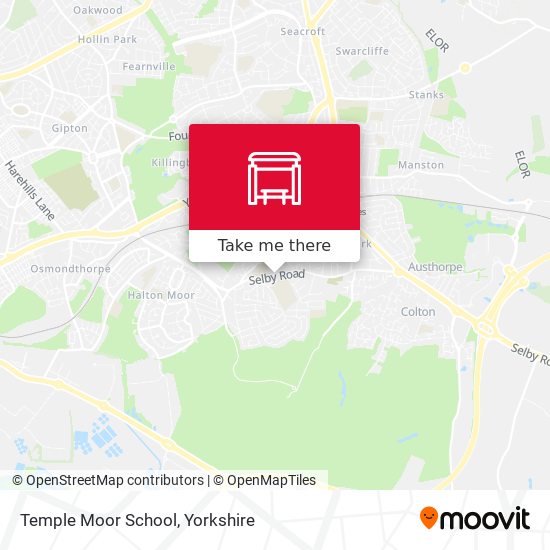 Temple Moor School map