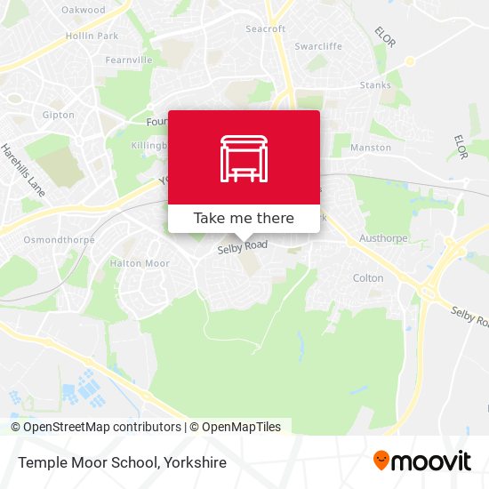 Temple Moor School map
