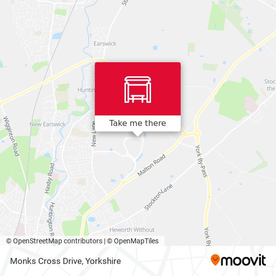 Monks Cross Drive map