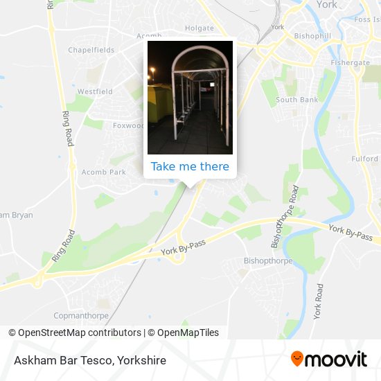 Askham Bar Tesco map