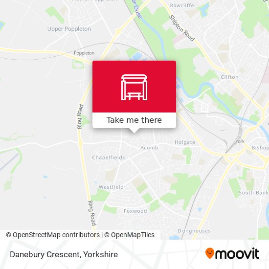 Danebury Crescent map