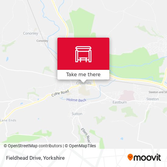 Fieldhead Drive map
