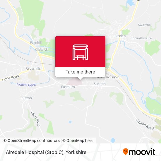 Airedale Hospital (Stop C) map