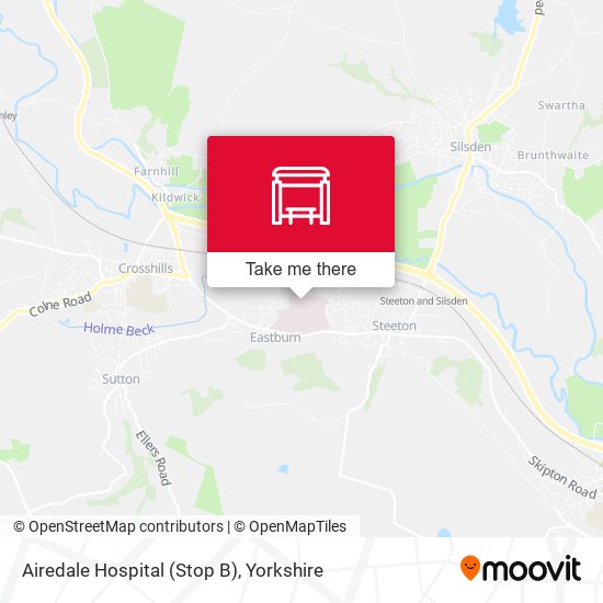 Airedale Hospital (Stop B) map