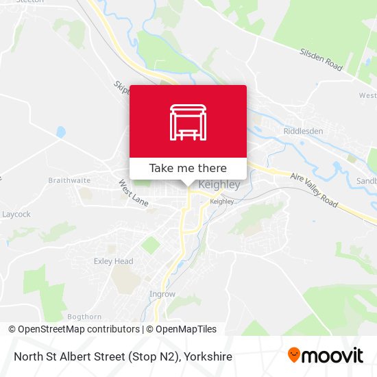North St Albert Street (Stop N2) map