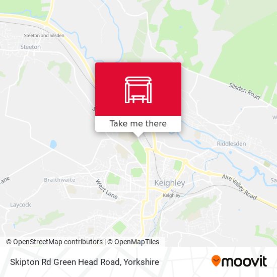 Skipton Rd Green Head Road map