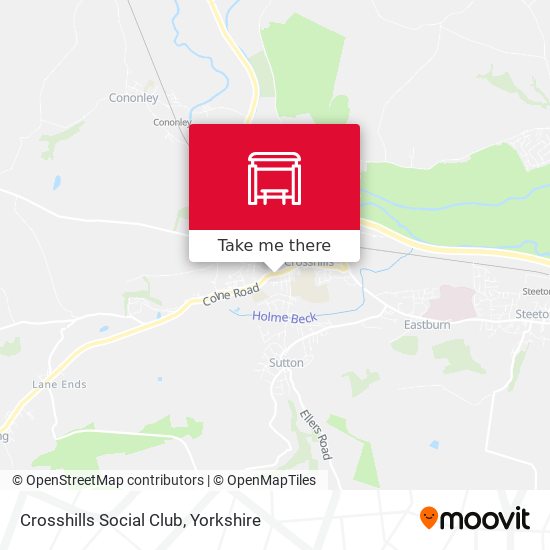 Crosshills Social Club map