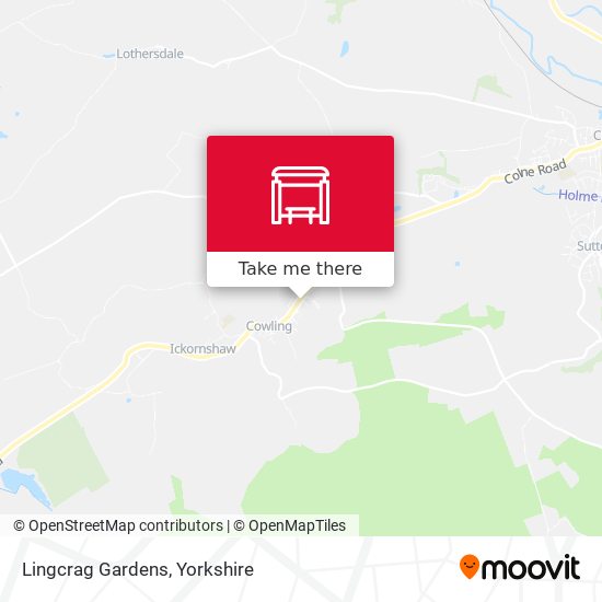 Lingcrag Gardens map