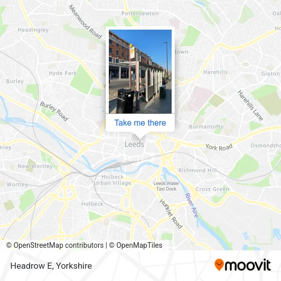 Headrow E map
