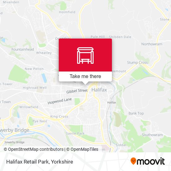 Halifax Retail Park map