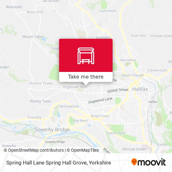 Spring Hall Lane Spring Hall Grove map