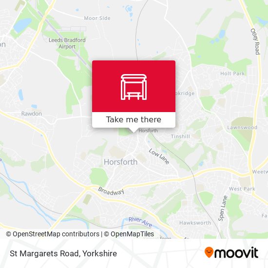 St Margarets Road map