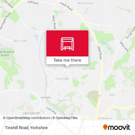 Tinshill Road map
