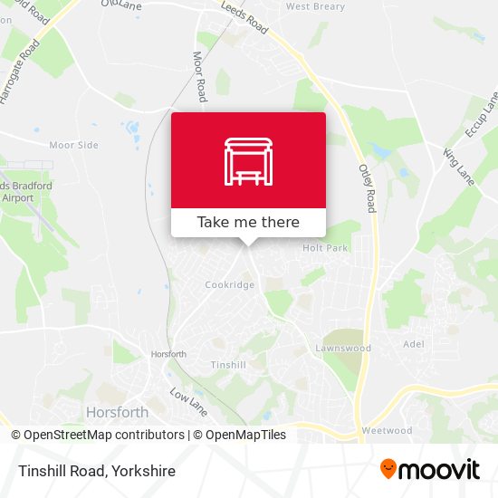 Tinshill Road map