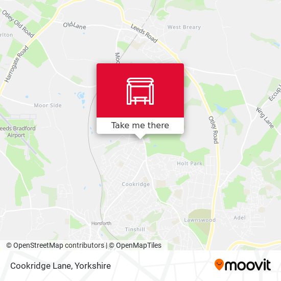 Cookridge Lane map