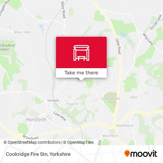 Cookridge Fire Stn map