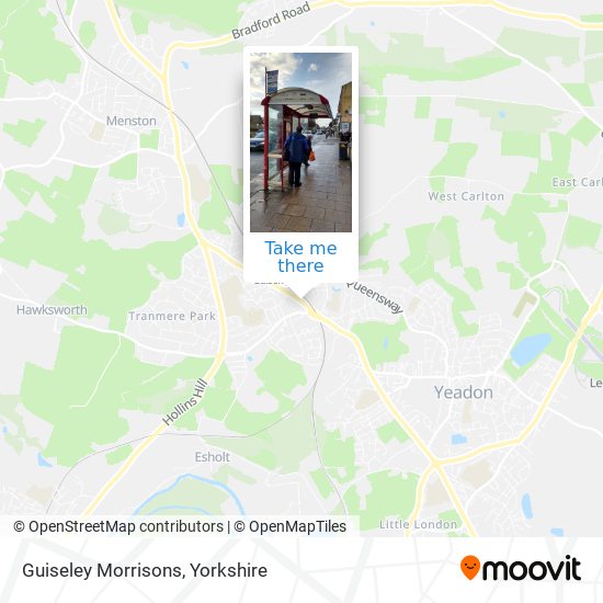 Guiseley Morrisons map