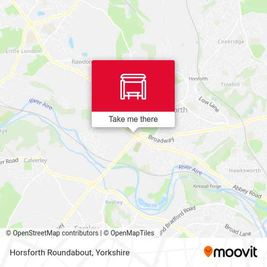 Horsforth Roundabout map